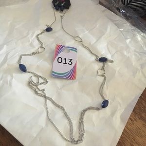 blue necklace & earring set